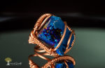 Dark Blue Druzy Aura Ring
