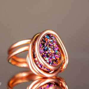 Flame Aura Quartz Ring