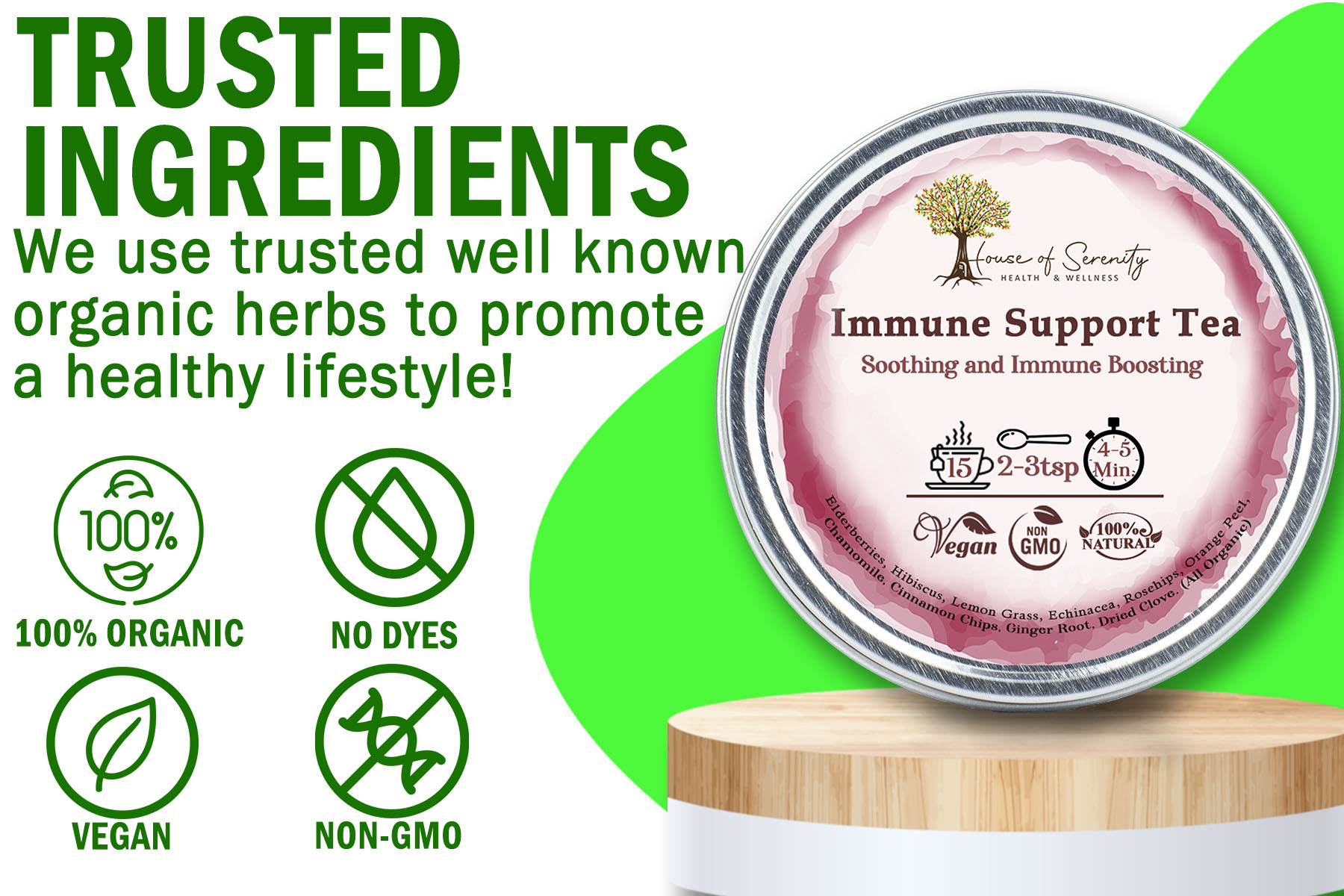 Immune Support Tea - House of Serenity Health and Wellness