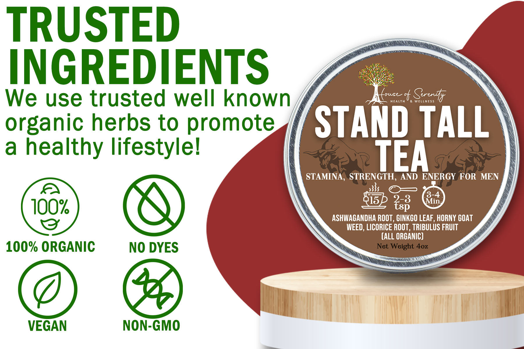 Stand Tall Tea by House of Serenity Health and Wellness