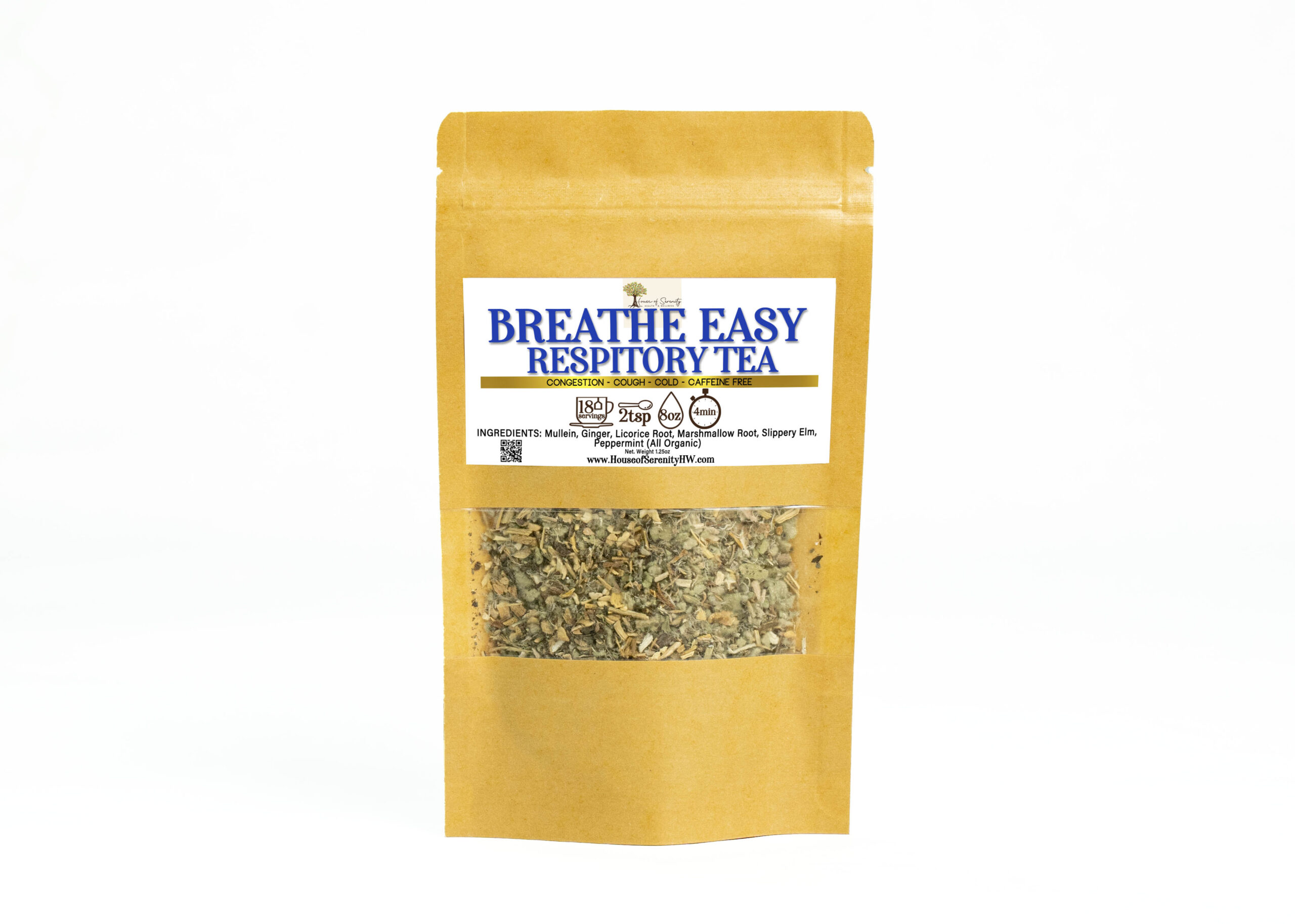 Breath Easy Raspatory Tea by House of Serenity Health and Wellness