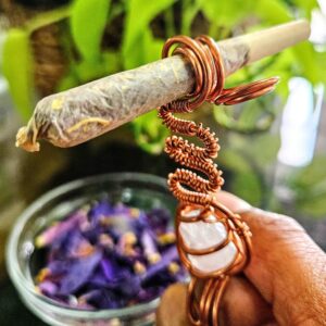 Copper Wrapped Pre-Roll Holder